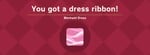 A dress ribbon's icon