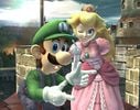 Princess Peach and Luigi taunting