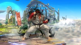 Ryu using Focus Attack in Super Smash Bros. for Wii U.