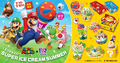 A promotional graphic for Super Mario × Baskin-Robbins Enjoy! Super Ice Cream Summer