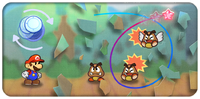 Image showing the Art Attack special move in Paper Mario: The Thousand-Year Door (Nintendo Switch)