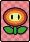 A Big Fire Flower Card in Paper Mario: Color Splash.