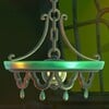 Screenshot of a chandelier from Super Mario Bros. Wonder