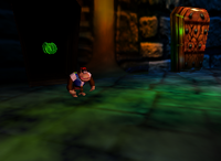 A set of green Banana Coins in Creepy Castle.