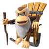 Artwork of Cranky Kong from Donkey Kong Country Returns HD