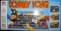A boardgame based on the Donkey Kong arcade game, made by Milton Bradley, 1982.