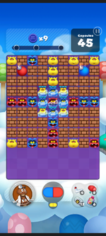 Stage 185 from Dr. Mario World