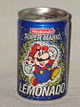 A lemon flavored drink featuring Mario holding a mushroom. The bottom reads "Lemonado". Created by Schweppes International Limited[7]