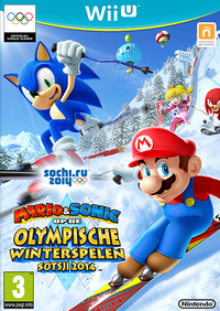 Dutch box art for Mario & Sonic at the Sochi 2014 Olympic Winter Games.