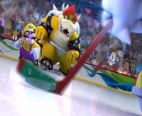 Screenshot from the opening cutscene of Mario & Sonic at the Olympic Winter Games