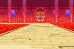 The starting line of a course from Mario Kart: Super Circuit