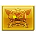 A Mario Kart Tour Yoshi Runners gold badge