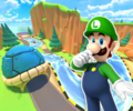 The course icon of the R variant with Luigi