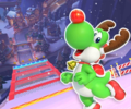 The course icon of the Trick variant with Yoshi (Reindeer)