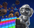 The course icon of the R variant with Metal Mario