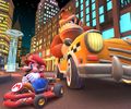 Mega Donkey Kong in the Yellow Taxi on New York Minute
