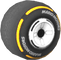 The Slick_BlackYellow tires from Mario Kart Tour