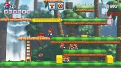 Screenshot of Donkey Kong Jungle level 2-mm from the Nintendo Switch version of Mario vs. Donkey Kong