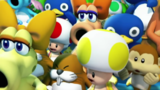 The audience looks stunned after Luigi gets body checked.