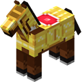 Brown Horse (Super Mario Mash-up, gold armor)