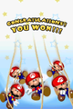 "YOU WON!!!" in Mario vs. Donkey Kong 2: March of the Minis