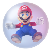 Mario in a Bubble Mario vs. Donkey Kong on Nintendo Switch.
