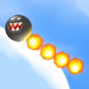 Squared screenshot of a Flame Chomp from New Super Luigi U.