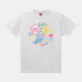 Nintendo Live 2022 T-shirt featuring pictograms of several Super Mario items as well as other Nintendo-related objects
