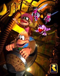 Artwork for Donkey Kong Country 3: Dixie Kong's Double Trouble!'s Demolition Drain-Pipe.