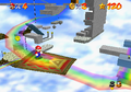 Mario on a flying carpet