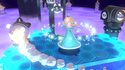 Rosalina performing a Spin around some Cat Bullet Bills in Super Mario 3D World