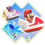Super Mario Bros. Wonder – Nintendo Switch 2 Edition + Meetup in Bellabel Park 'Whoosh! Flap Jet Race' Icon