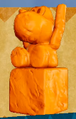 Yoshi Statue craft from Yoshi's Crafted World