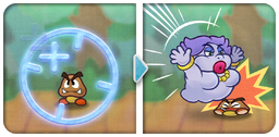 Image showing a partner move in Paper Mario: The Thousand-Year Door (Nintendo Switch)