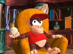 The evil king Diddy Kong in "It's a Wonderful Life"