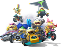 Artwork of the Koopalings, from Mario Kart 8.