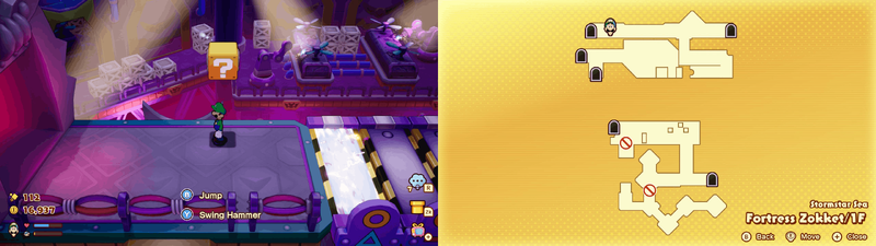 Block 29 in Fortress Zokket from Mario & Luigi: Brothership