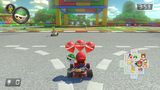 Mario in a Battle in SNES Battle Course 1