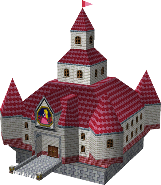 File:MKDS Peach Castle model.png