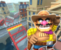 The course icon of the T variant with Wario (Cowboy)