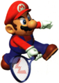 Mario Tennis 64 Mario w racket.png