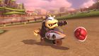 Morton Koopa Jr., riding his Jet Bike while throwing a Red Shell in Mario Kart 8