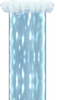 Screen-cropped asset of a Water Geyser from New Super Mario Bros. U.