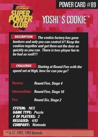 One of the Power Challenge Trading Cards