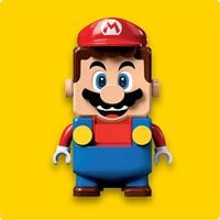 LEGO Mario card from a LEGO Super Mario-themed Memory Match-up activity