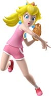 Artwork of Peach via Mario Superstar Baseball.