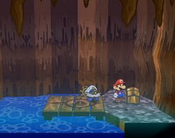 Only treasure chest in Pirate's Grotto of Paper Mario: The Thousand-Year Door.