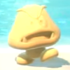 Squared screenshot of a sand statue from Super Mario 3D World.