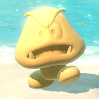 Squared screenshot of a sand statue from Super Mario 3D World + Bowser's Fury.
