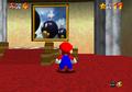 The painting leading to Bob-omb Battlefield in the N64 version